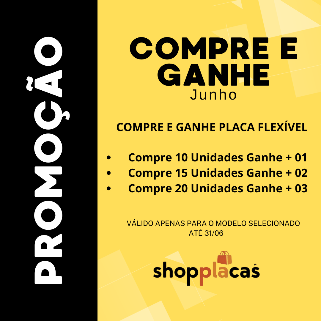 Placa aplicada em ambiente